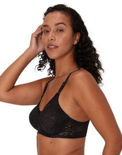 Soutien-gorge à armatures en dentelle et lisse