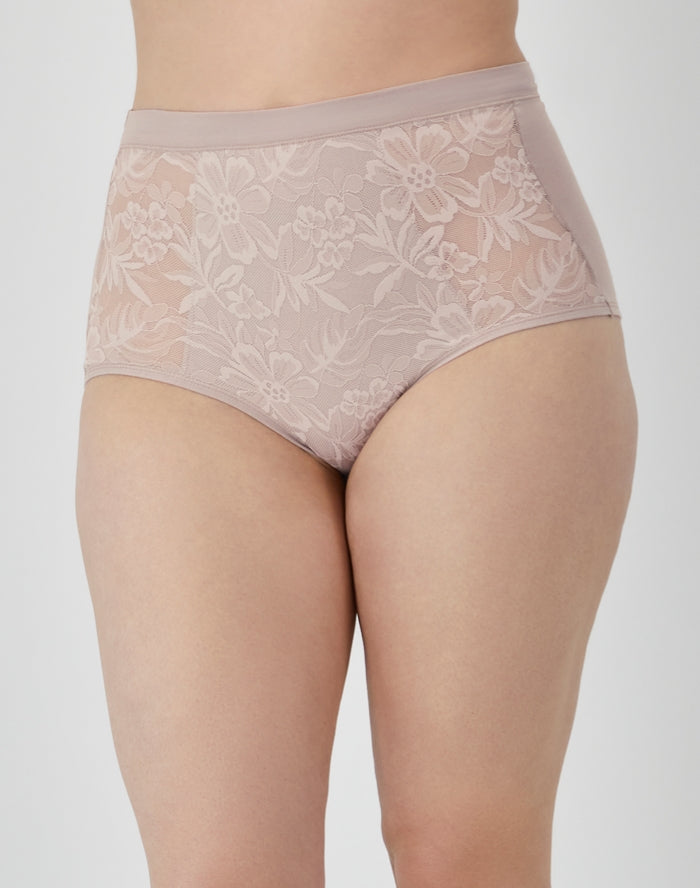 Lot de 3 slips taille haute en coton modal et dentelle Bali Breathe