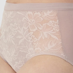 Lot de 3 slips taille haute en coton modal et dentelle Bali Breathe