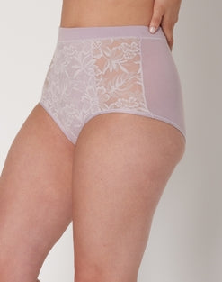 Culotte taille haute en dentelle et coton modal Bali Breathe