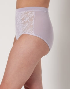 Culotte taille haute en dentelle et coton modal Bali Breathe